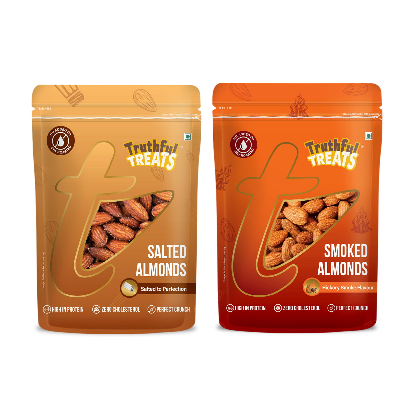 Party Snack combo pack Smoked almond & Salted Almond