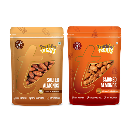 Party Snack combo pack Smoked almond & Salted Almond