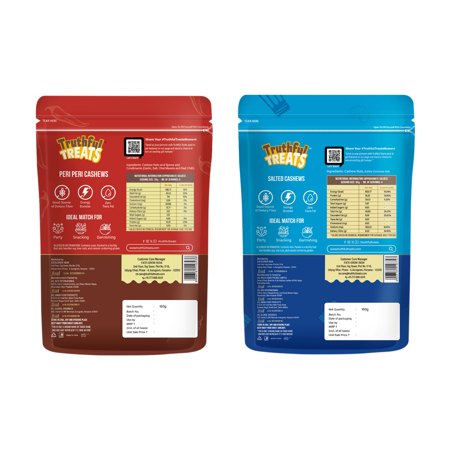 Salted Cashews pack – crunchy, protein-rich roasted cashews for snacking