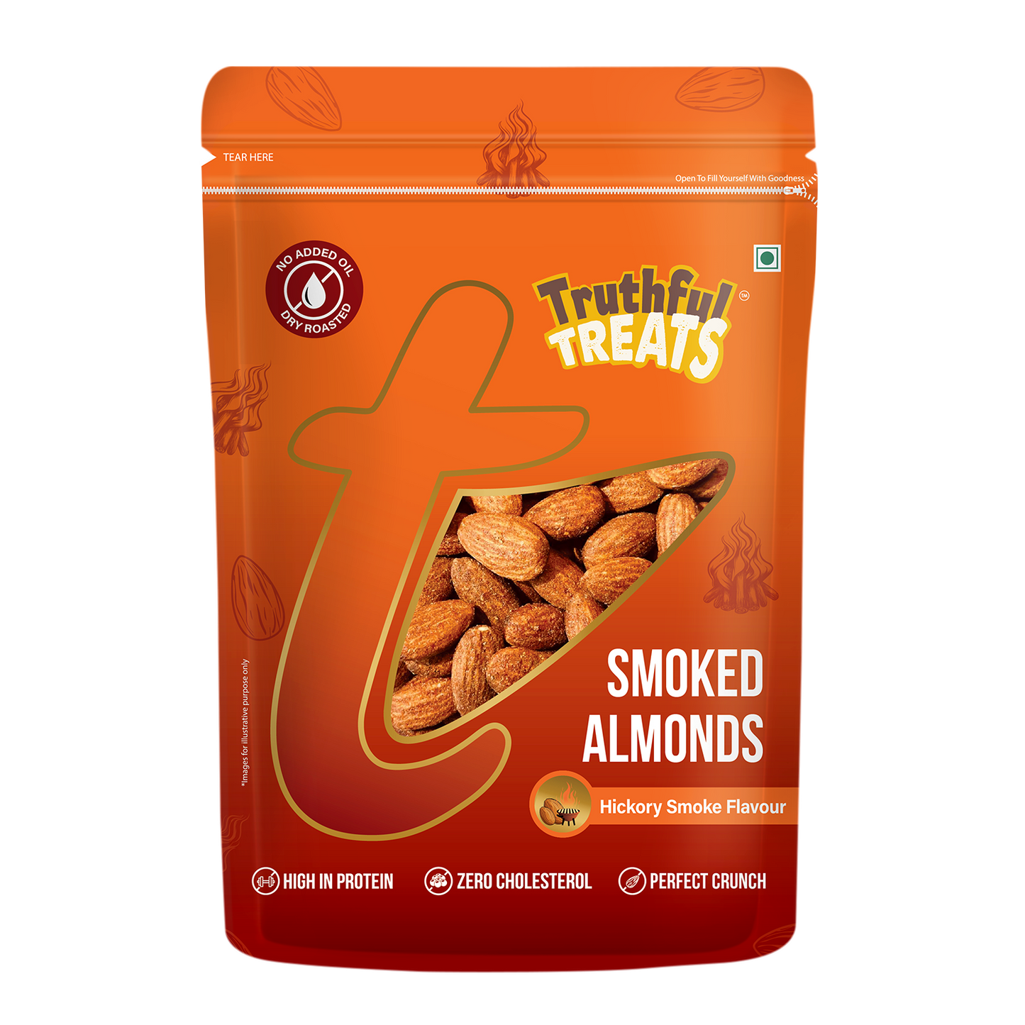 premium Smoked almonds 160gm 