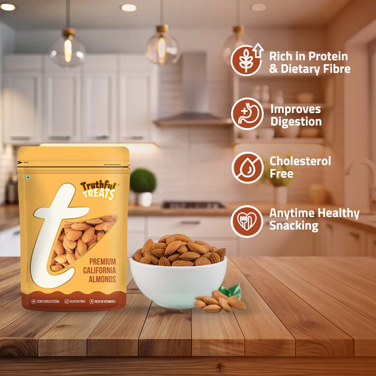 Truthful Treats Premium California Almonds – Healthy Snack