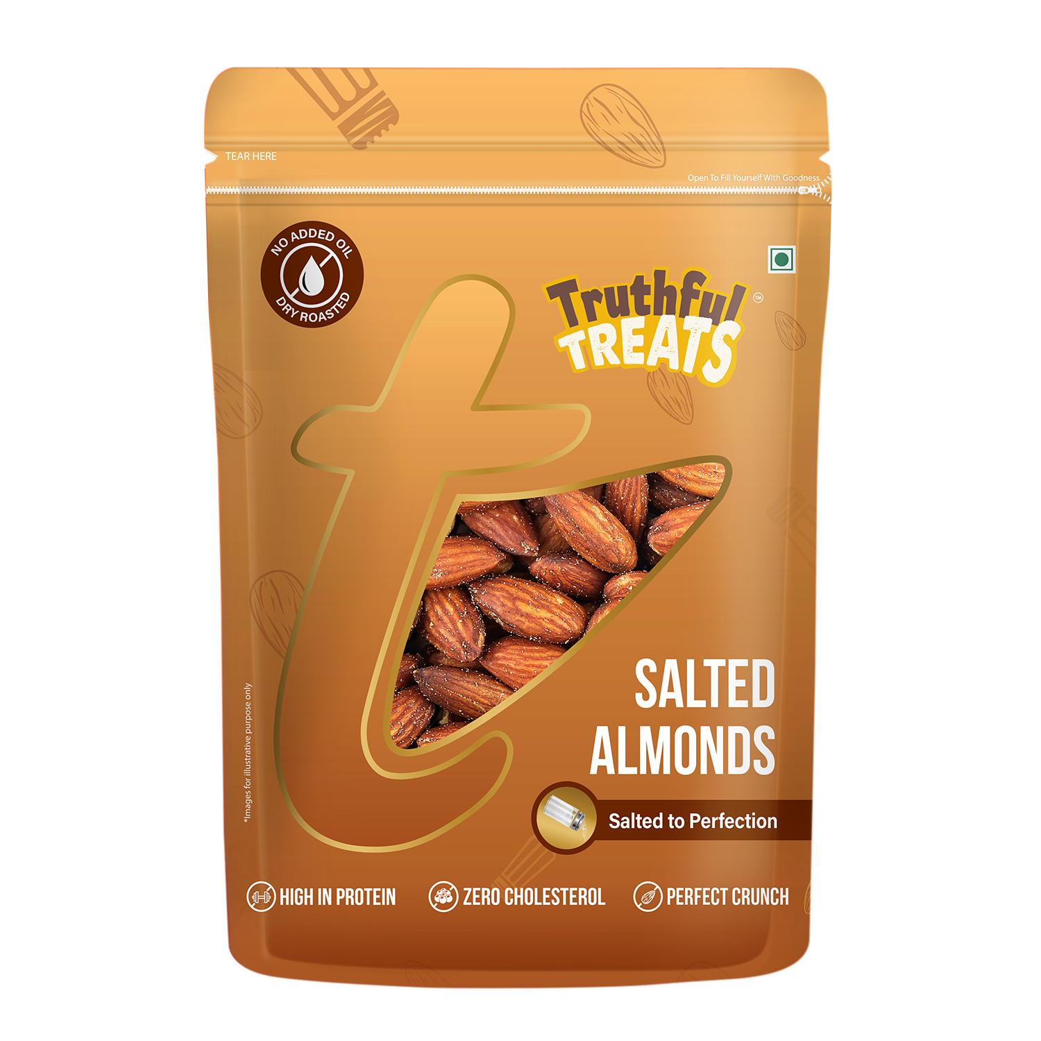 Roasted and salted Almonds 160gm 