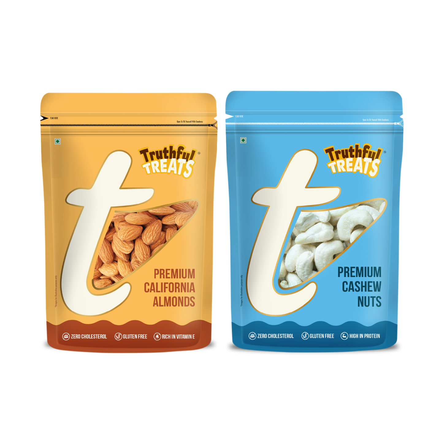 Premium cashews and California almonds family pack 