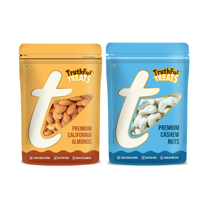 Premium cashews and California almonds family pack 