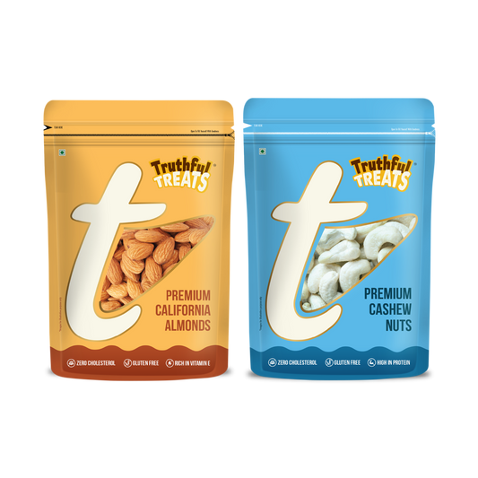 Premium cashews and California almonds family pack 