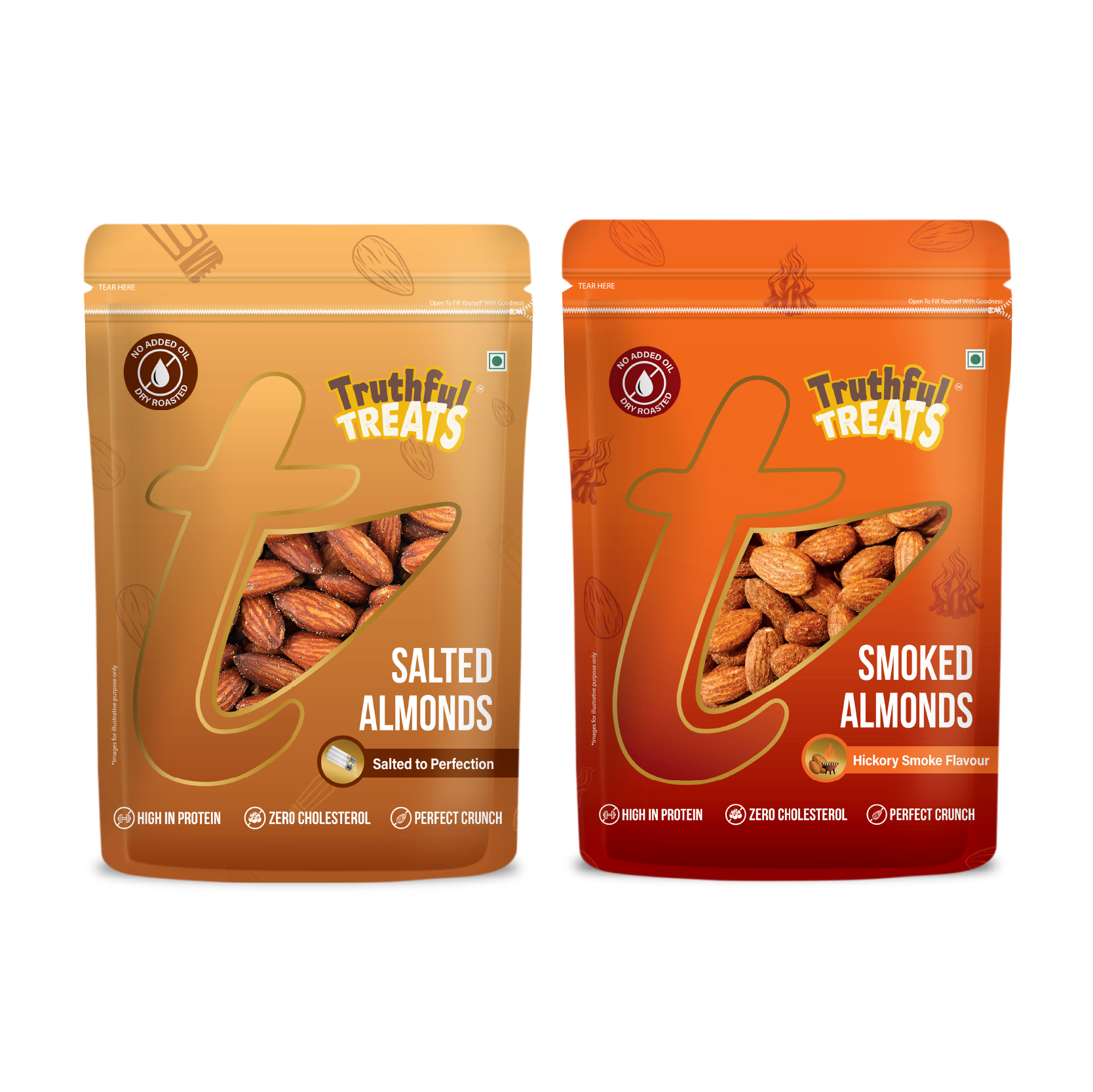 Party Snack combo pack Smoked almond & Salted Almond