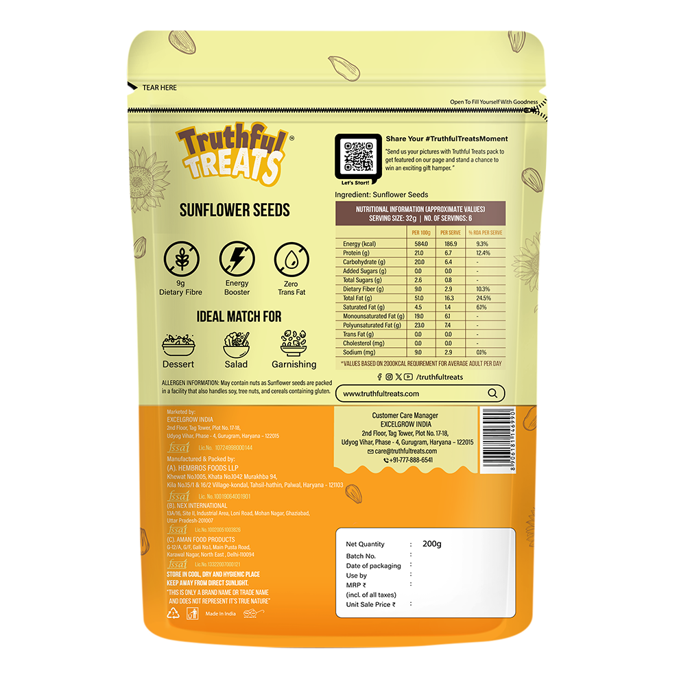 Sunflower Seeds 200gm